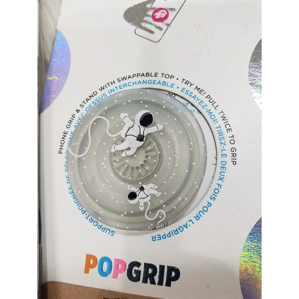 LOT 2 PopSockets Cell Phone Grip celestial astronaut sun moon‎ galaxy space